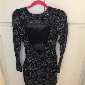 Silver and blue Express Dress